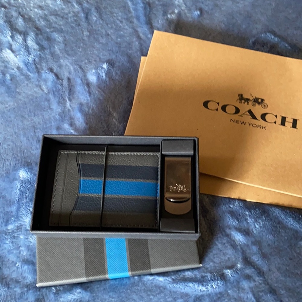 Coach Men’s money clip and credit card holder